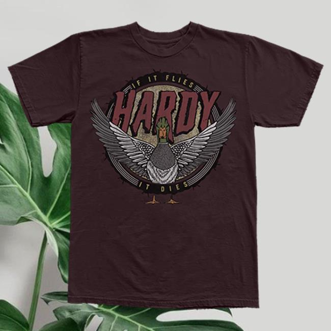 Official Hardy Merch Store If It Flies Maroon Top Shirt Hardy Apparel Clothing Shop
