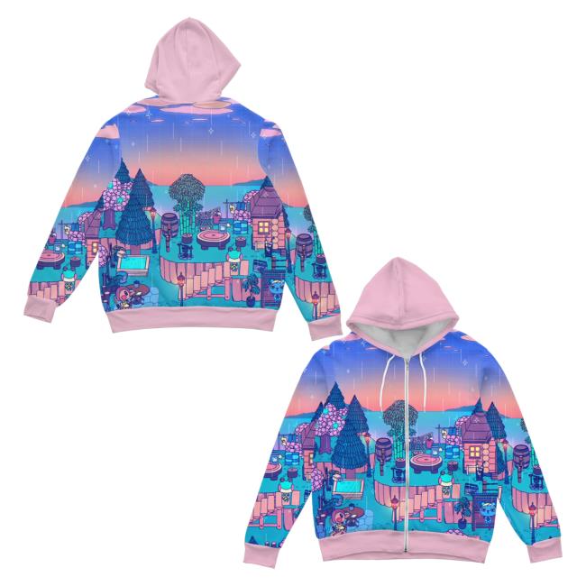 Official Vapor95 Clothing Store Vapor 95 Little Kingdom Zip Up Popover Sweatshirt