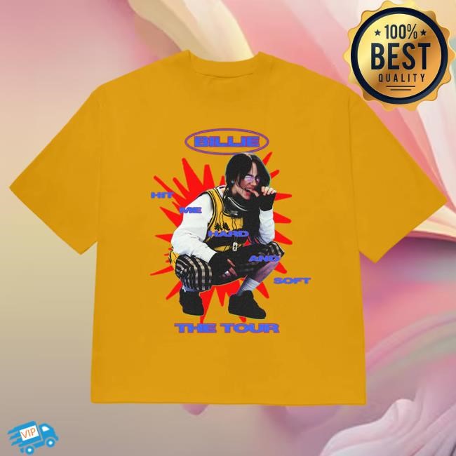 Tour Ready Color Burst Hit Me Hard And Soft The Tour Gold T-Shirt
