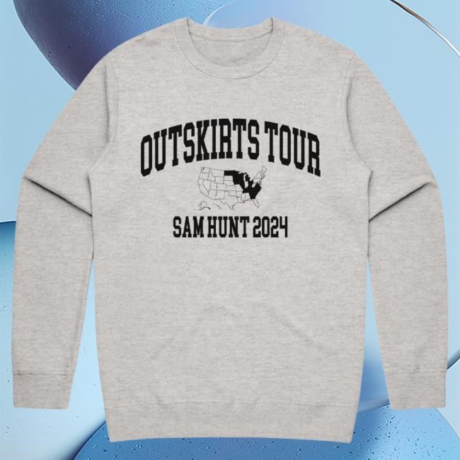 Official Sam Hunt Merch Outskirts 2024 Attractive Hoodie SamHunt