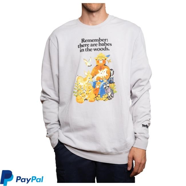 Official Teton Gravity Smokey Bear x TGR Babes in the Woods Crew neck Sweatshirt Teton Gravity Research