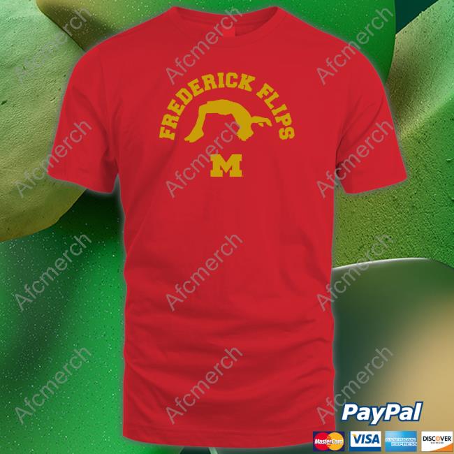 Breakingt Michigan Gymnastics Frederick Flips T Shirt