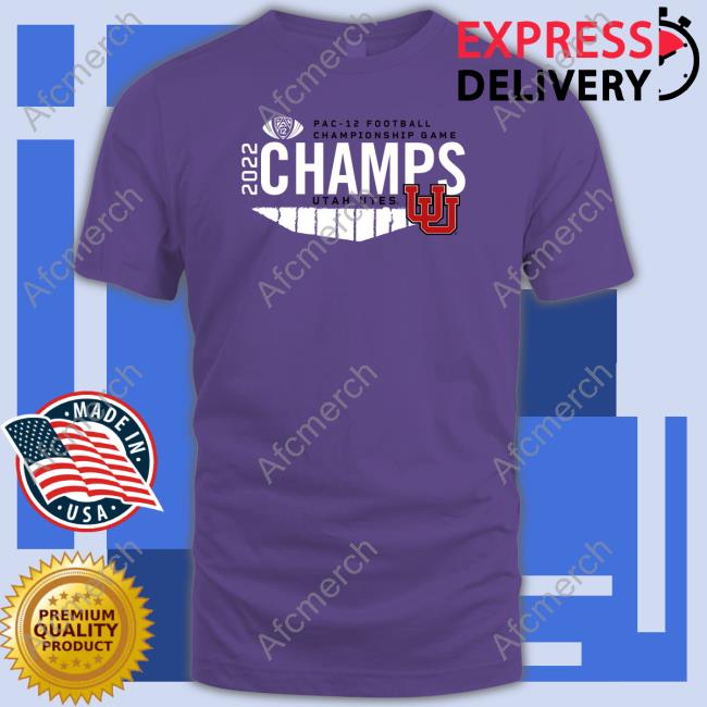 Pac-12 Football Championship Game 2022 Champs Utah Utes Shirt Red