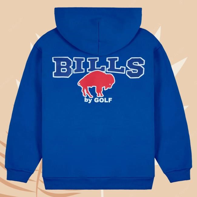 Official Golf Wang Merch Bills Cutout Pullover Hoodie Black by Golf Wang x NFL
