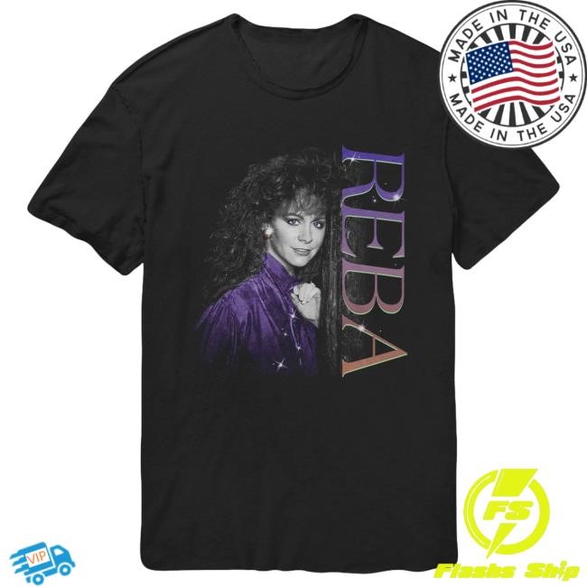 Official Reba Mcentire Merch Store Reba Purple Jacket Photo Shirt RebaMcentire
