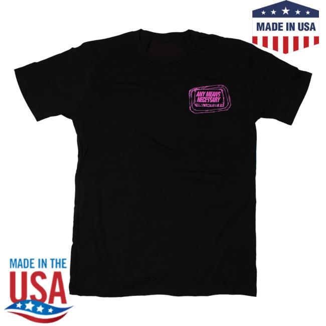 Official Any Means Necessary Clothing Fight Club Shirt New Black