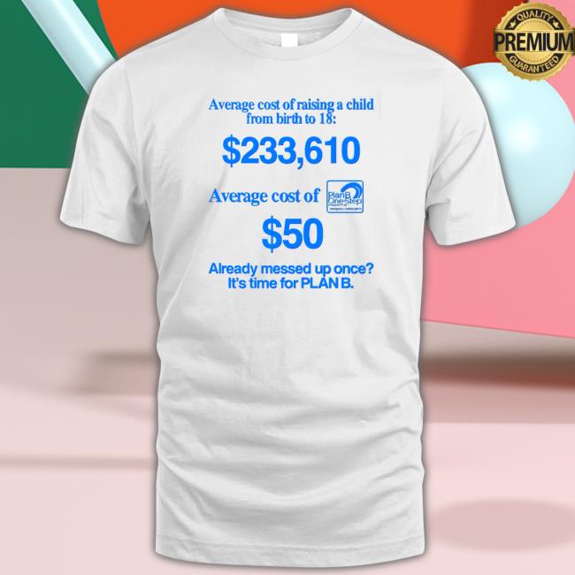 Average Cost Of Raising A Child From Birth To 18 TShirts Official Average Cost Of Raising A Child From Birth To 18 Sweatshirt