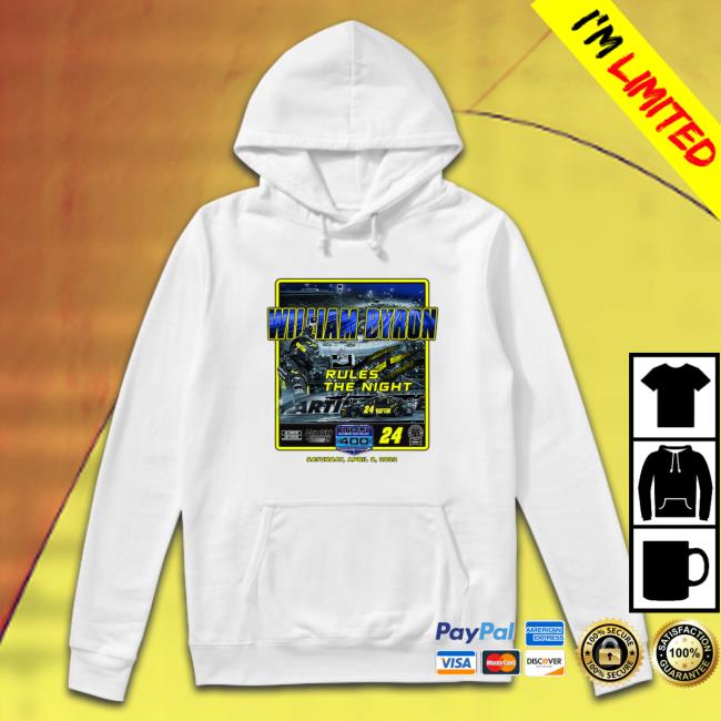 Official William Byron checkered flag white 2022 blue-emu maximum pain relief 400 race winner top art T-Shirt