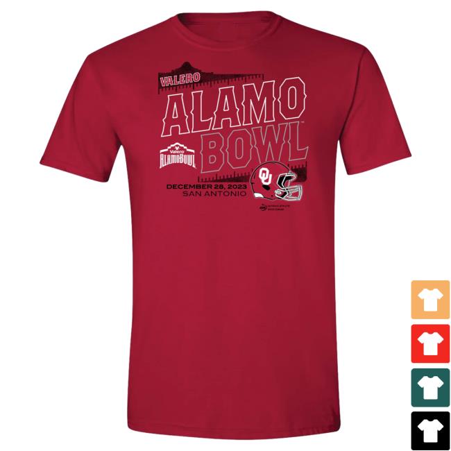Official Alamo Bowl Merch Store Alamo Bowl 2023 Valero Alamo Bowl Oklahoma Sst T Shirt Alamo Bowl Merchandise Alamobowl Apparel Clothing Shop