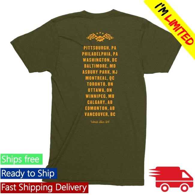 Springsteen & The E-Street Band Arch Flags 2024 World Tour Tee – Bruce Springsteen