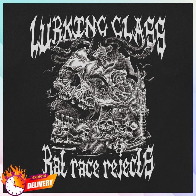 Official Lurking Class Clothing Merch Shop Rat Race Tees - Black LurkingClass