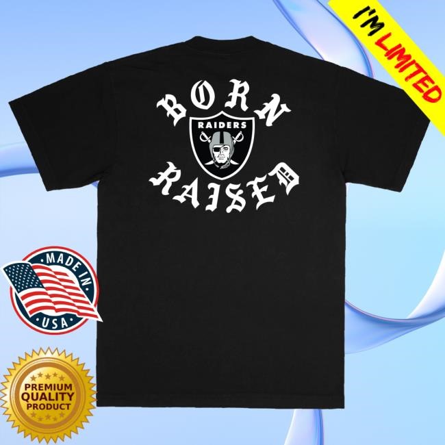 Official Born X Raised Merch Store Born X Raised + Raiders Classic T Shirt: Black By Bxr Sport + NFL