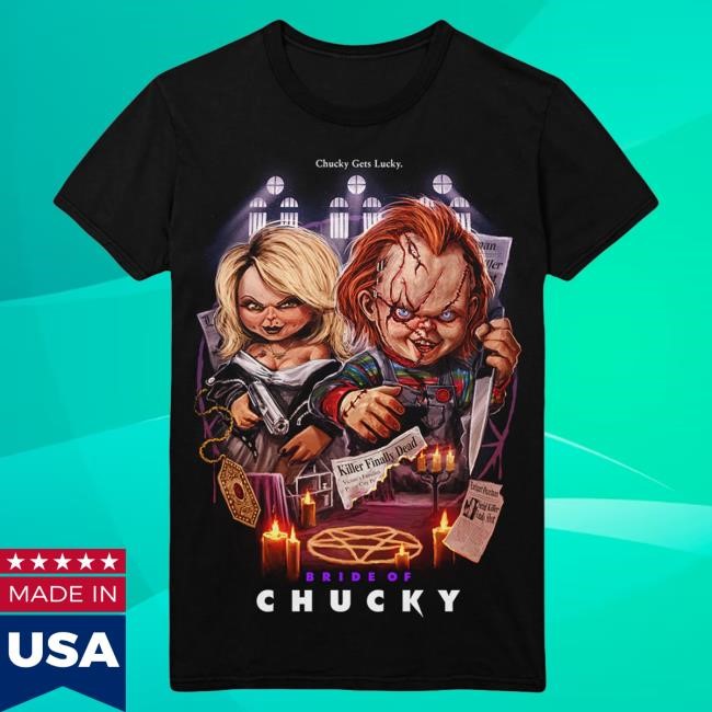 Official Gutter Garbs Bride of Chucky: Chucky Gets Lucky Tee