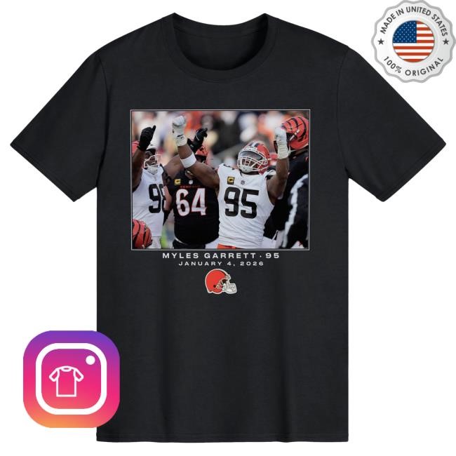 Myles Garrett NFL Week 18 Cleveland Browns Big & Tall Graphic T-Shirt Black