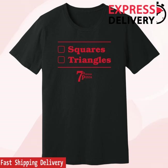 7Th Avenue Pizza Shape Debate Shirt