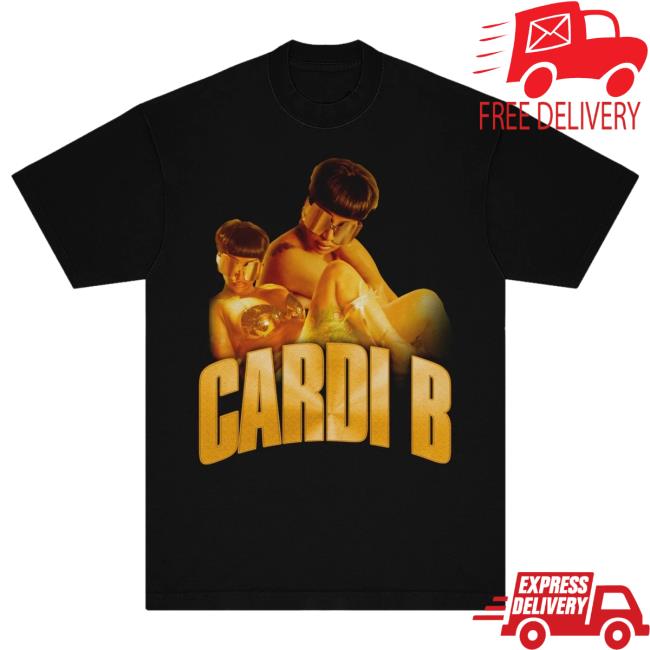 Cardi B Official Gold Logo Tee Shirt
