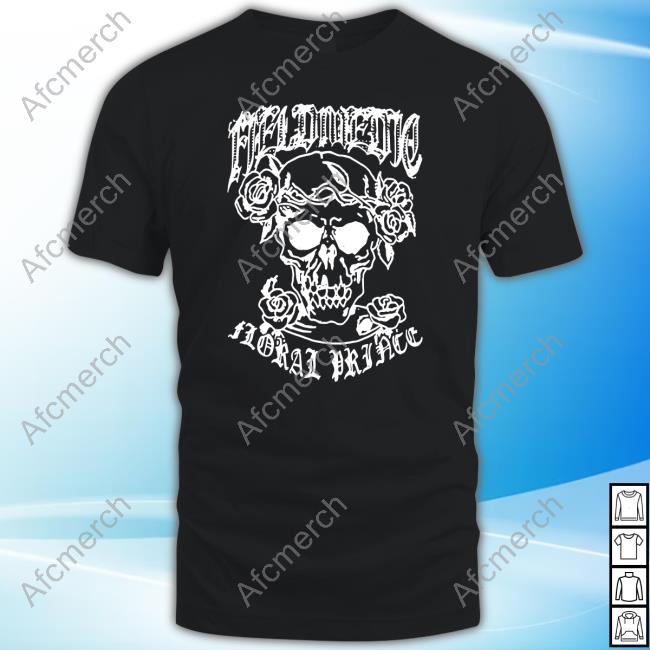 Official Run For Cover Records Store Floral Skull Shirt