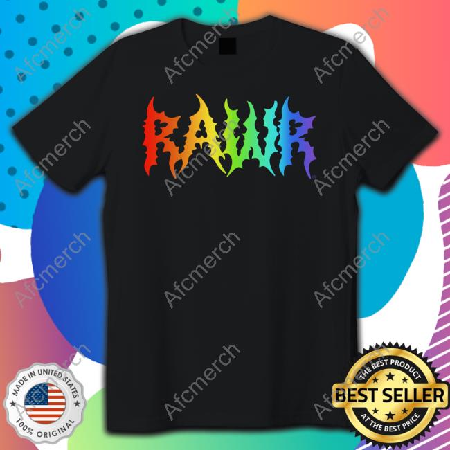 Official Izzzyzzz Merch Rawr Black T Shirts