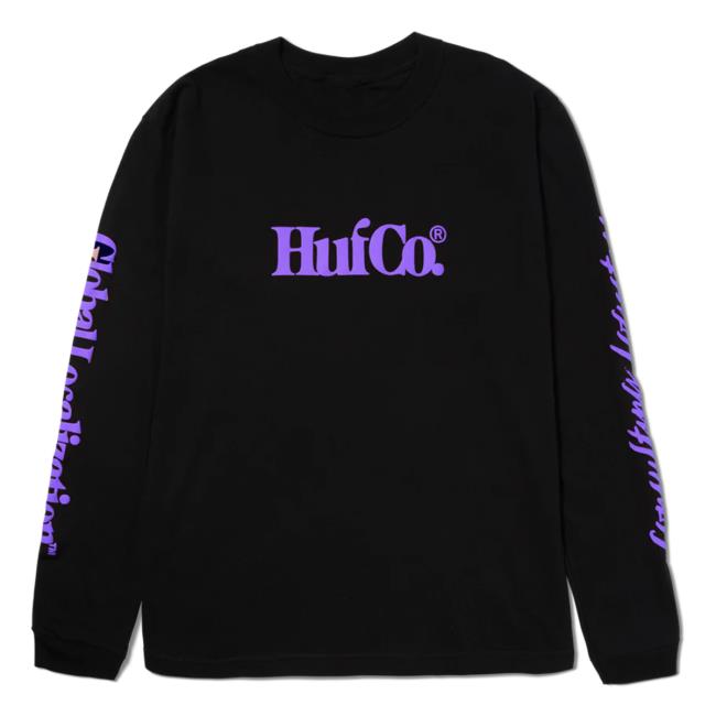 Huf Co Crew neck Sweatshirt Black