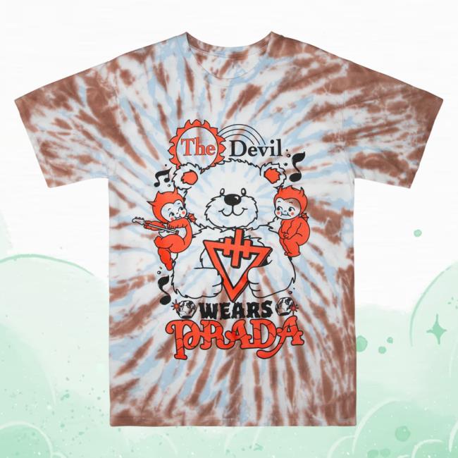 The Devil Wears Prada Tdwp Band Clothing Merch Teddy Bear Tie Dye Tees Tdwpband