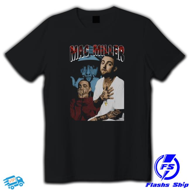 Official Mac miller college design singer 90s Tee Shirt