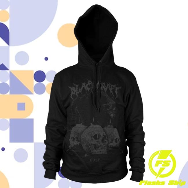 Blackcraft Cult Clothing Store BlackcraftCult Terrified Tabby Black On Black - Pullover Sweatshirt