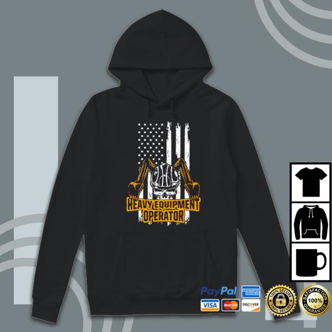Top Heavy equipment operator US Flag Tee Shirt