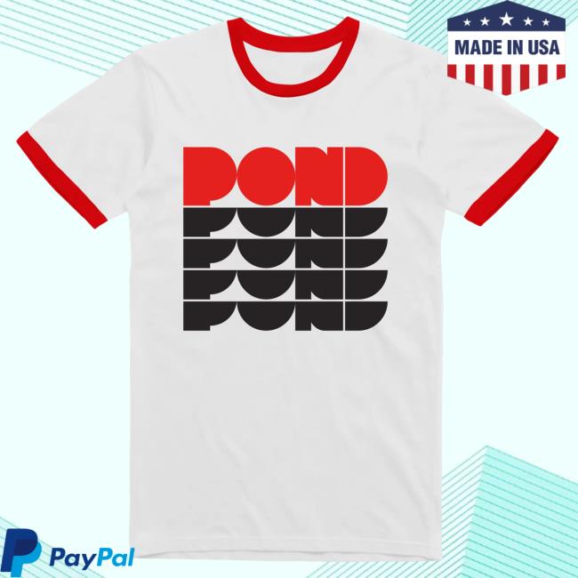 Official Pond Band Repeat Logo / Red Ringer Attractive Shirt