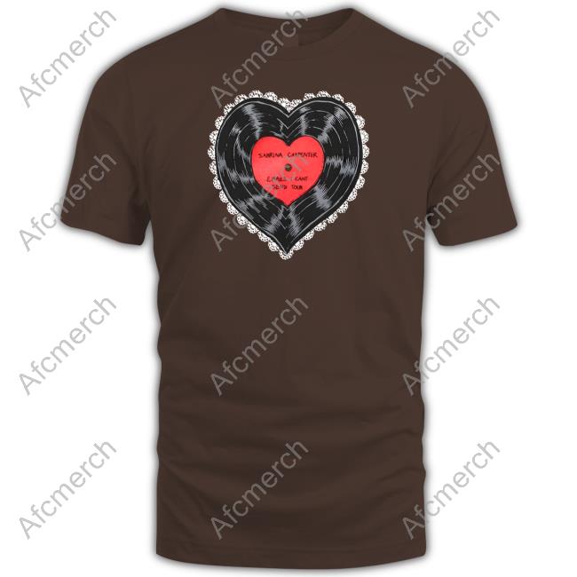 Official Sabrina Carpenter Merch Vinylheart Tee Shirt