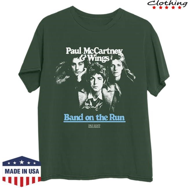 Official Paul McCartney Band on the Run Photo Tshirt PaulMcCartney