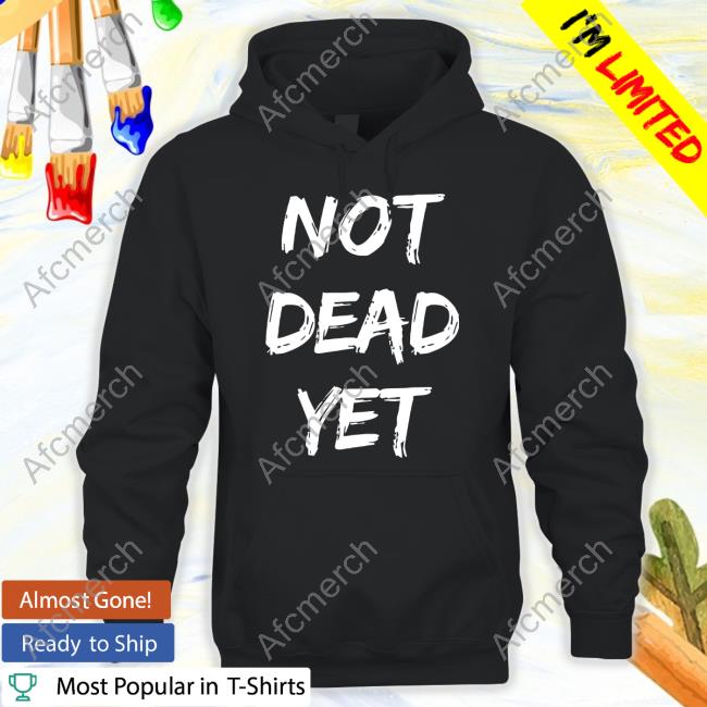 Official Frank Turner Merch Not Dead Yet Black T Shirt