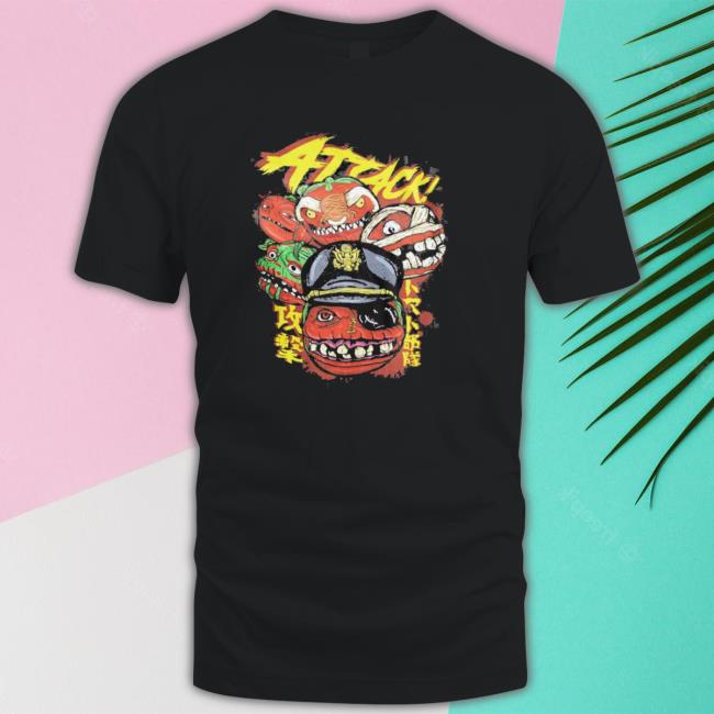 Attack Monsters Vintage Art Tee Shirt