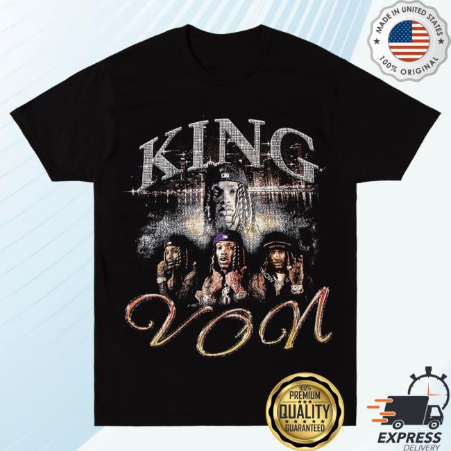 Official Merch Bar Store King Von Vons City Shirts Black MerchBar KingVon Apparel Clothing Shop