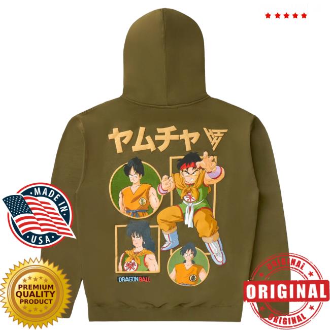 Official Hypland Clothing Merch Store Hypland Db Yamcha Evolution Pull Over Hoodie (Olive)