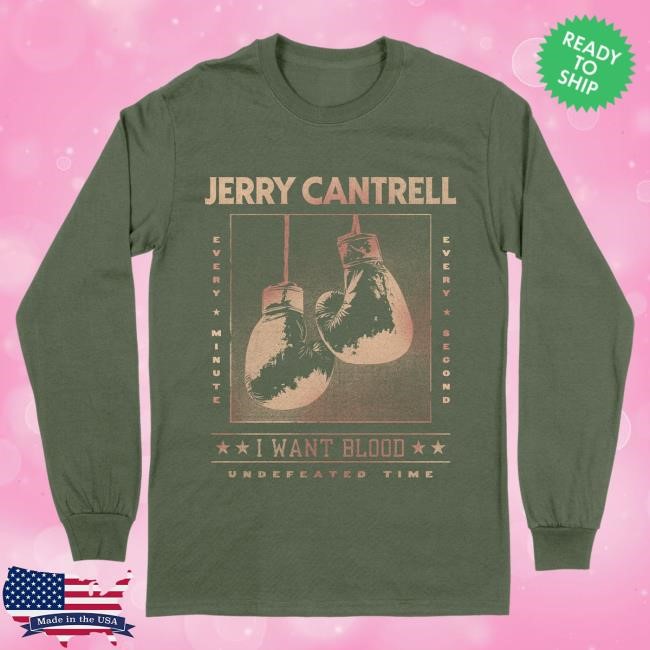Official Jerry Cantrell Merch Jerry Cantrell - I Want Blood Undefeated Time LS Tee