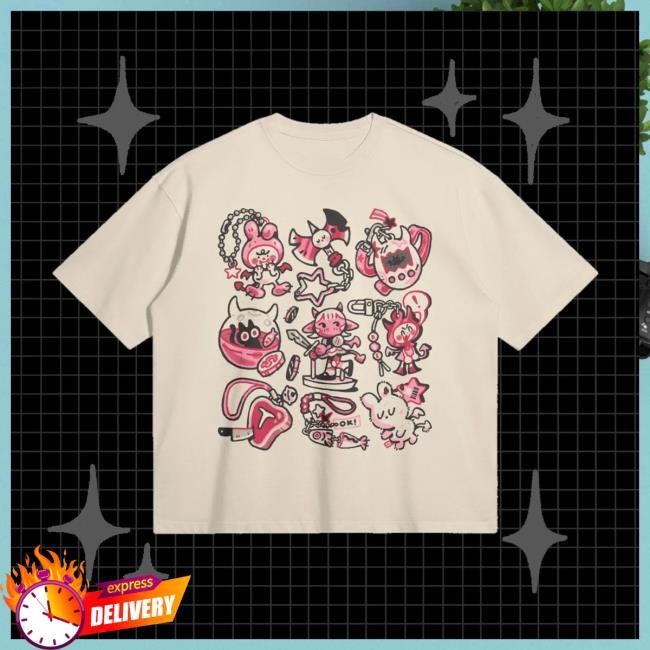 Official Shlorp "TRINKETS" Boxy Tee Apricot