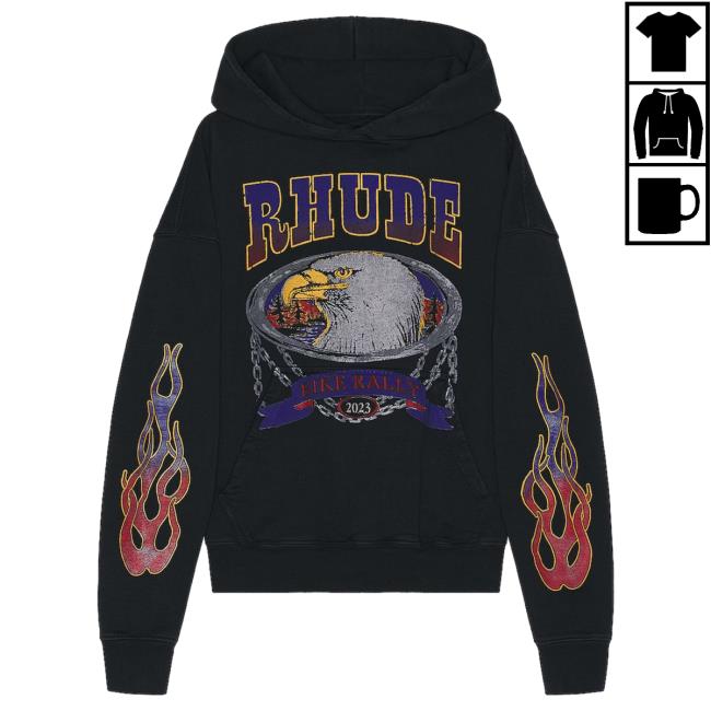 Official Fwrd Clothing Store Rhude Screaming Eagle Popover Hoodie