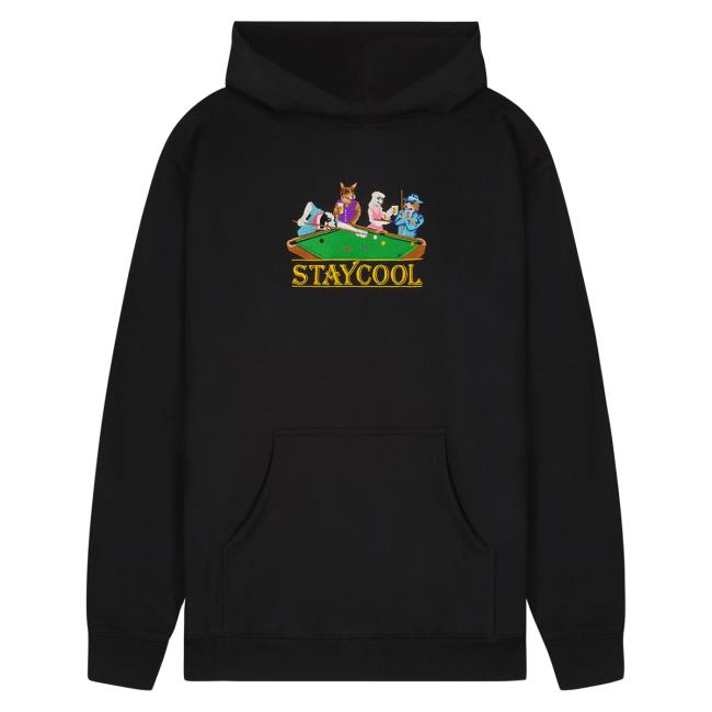 Official Stay Cool Clothing Store Stay Cool Billiards Popover Hoodie (Black) StayCool StaycoolNyc
