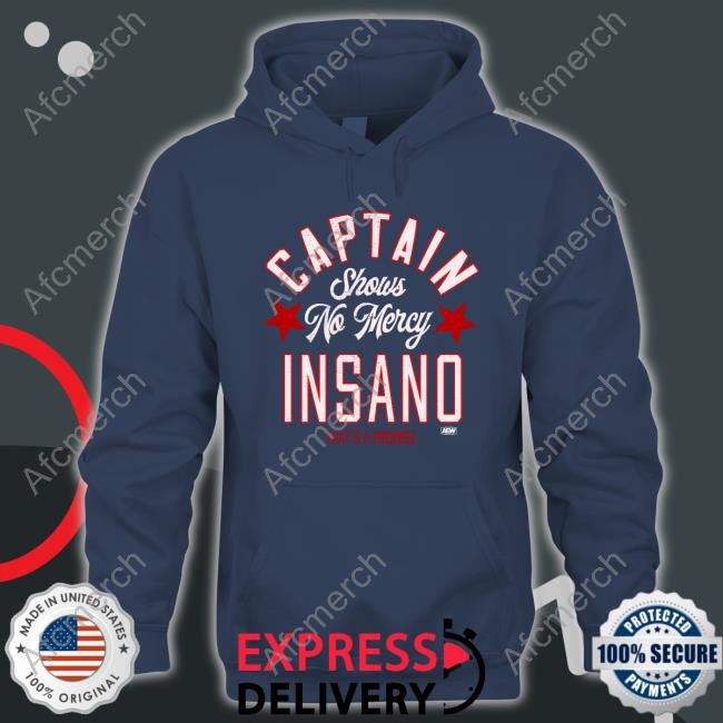 Official Captain Insano Shows No Mercy Tees Black