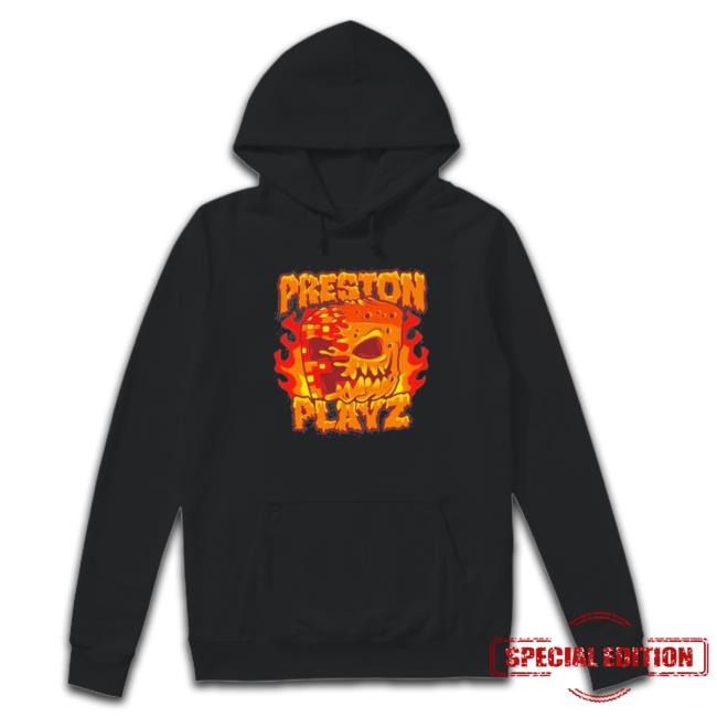 Fire Preston Playz Pixel Hooded Sweatshirt