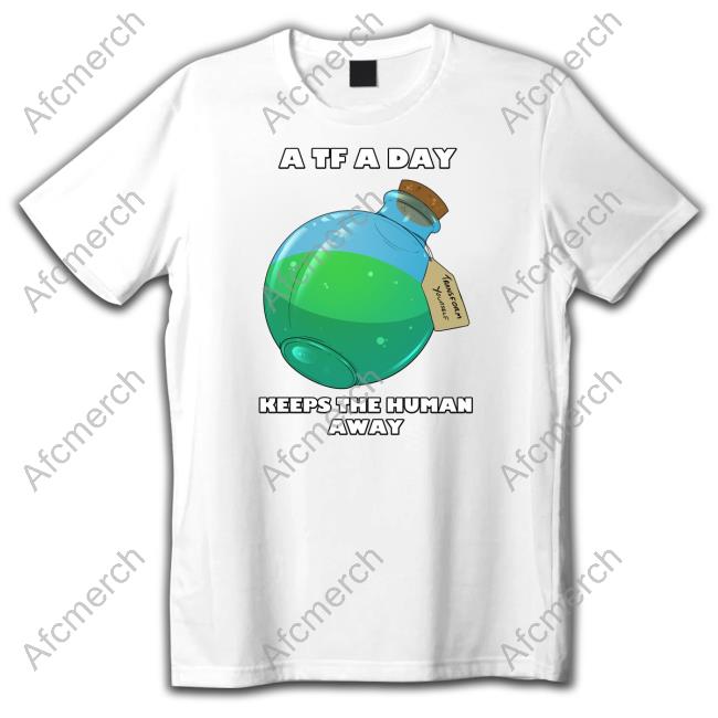 A TF A Day Keeps The Human Away Long Sleeve Tee Coffee Ferret AlexxFerret