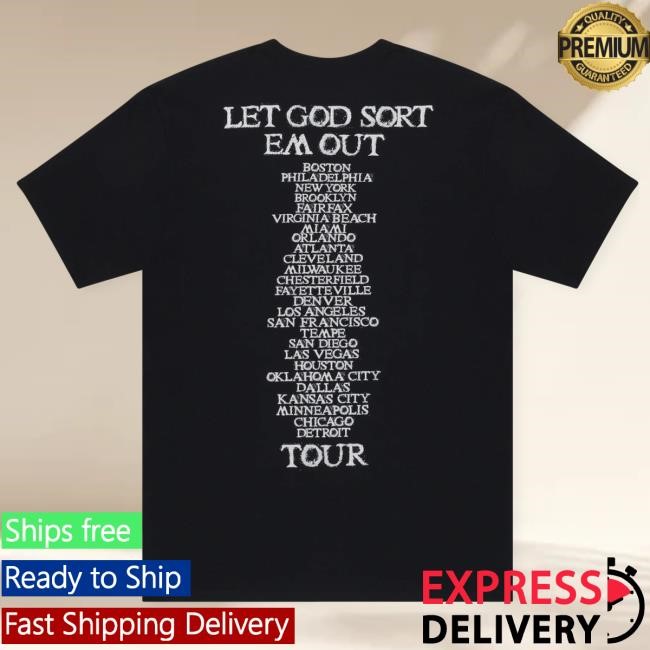 Official Clipse Shop Let God Sort Em Out Tour Logo New Shirt