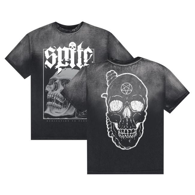 Official Spite Cult Merch Dedication To Flesh Dye Short Sleeve Shirt Spite Cult