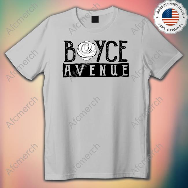 Official Boyce Avenue Merch Boyce Rose Red Tee Shirt
