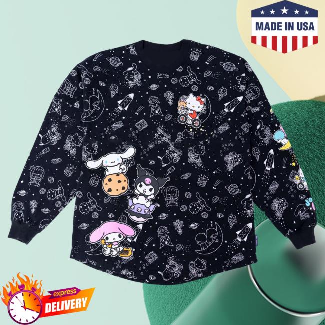 Official Sanrio Apparel Clothing Kuromi Merch Hello Kitty And Friends Cosmic Cuteness Japanla Spirit Crew Sanrio Shop Store