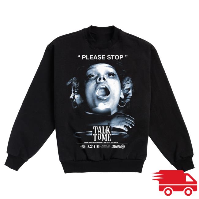 Official A24 Merch Store A24 Films Online Ceramics X Talk To Me Hand Of A Satanist Crewneck A24 Shop
