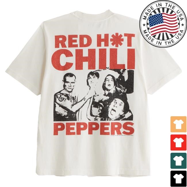 Official Abercrombie And Fitch Apparel Clothing Merch Red Hot Chili Peppers Vintage-Inspired Graphic New Shirt Abercrombiefitch Store Shop