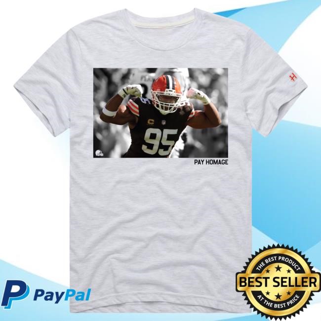 Myles Garrett Cleveland Browns Homage Player Tri-Blend T-Shirt Ash