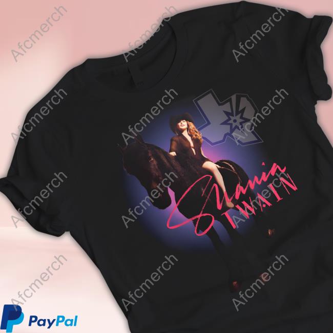 The Official Spurs Fan Shop San Antonio Spurs X Shania Twain 2023 Concert T-Shirt