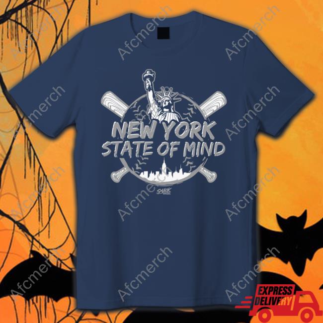 Official New York State of Mind New York Baseball Smack Tee Shirts